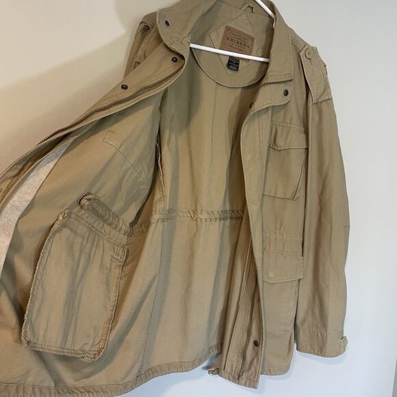 Arizona Jean Co M-65 Style Field Jacket Mens Large Tan Cargo Barn Utility Coat - Picture 7 of 8
